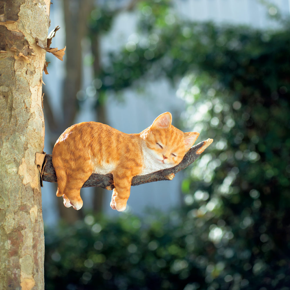 居眠りねこ ガーデン 置物 G03509