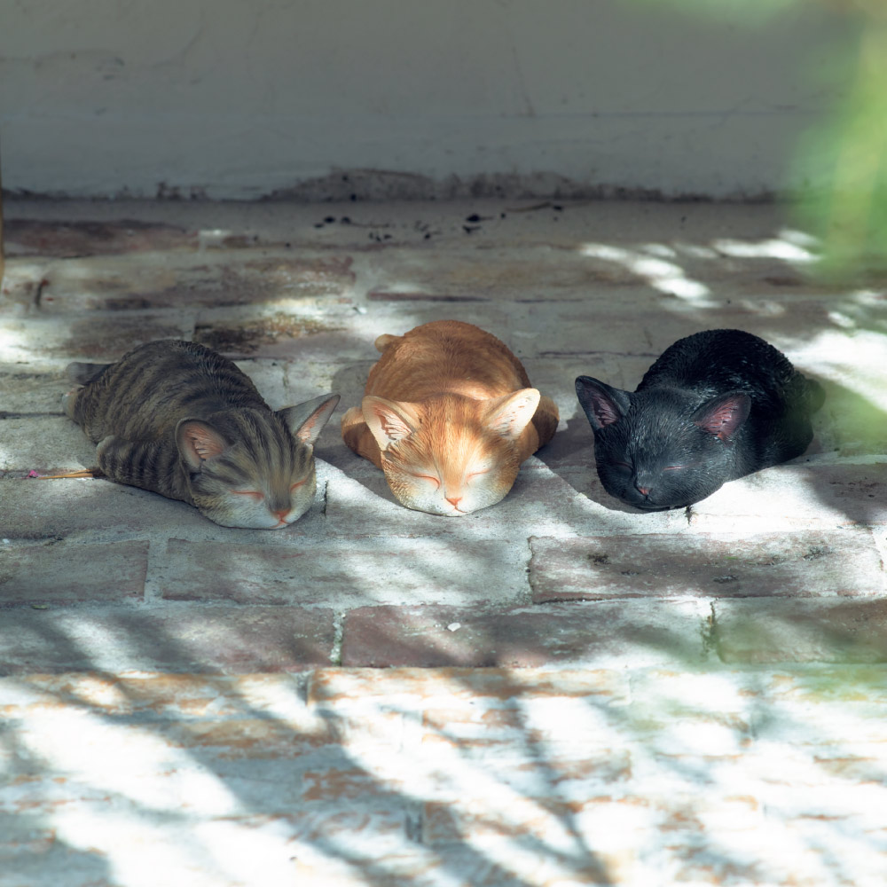 暑すぎだにゃん ガーデン 置物 G03519