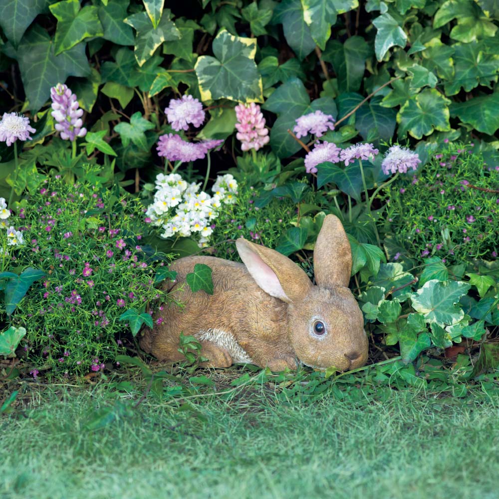 リアルふせうさぎ ガーデン 置物 G03521