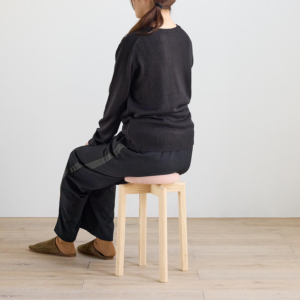 デザイナーズチェア イス チェア スタッ ストライプ Mushroom Stool/マッシュルームスツール高さ43cm［匠工芸・たくみこうげい］  H40402