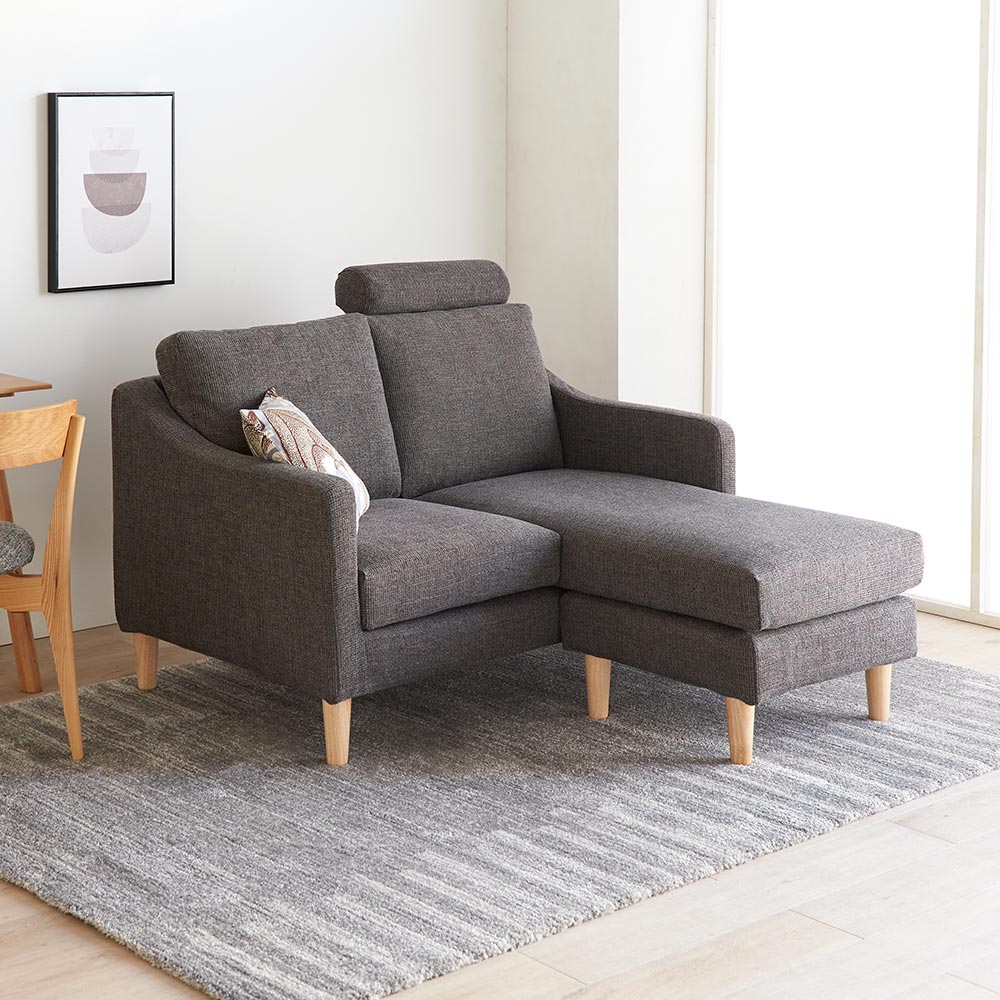 Juste/ジュスト オットマン付きカバーリングソファ 2人掛け 通販  