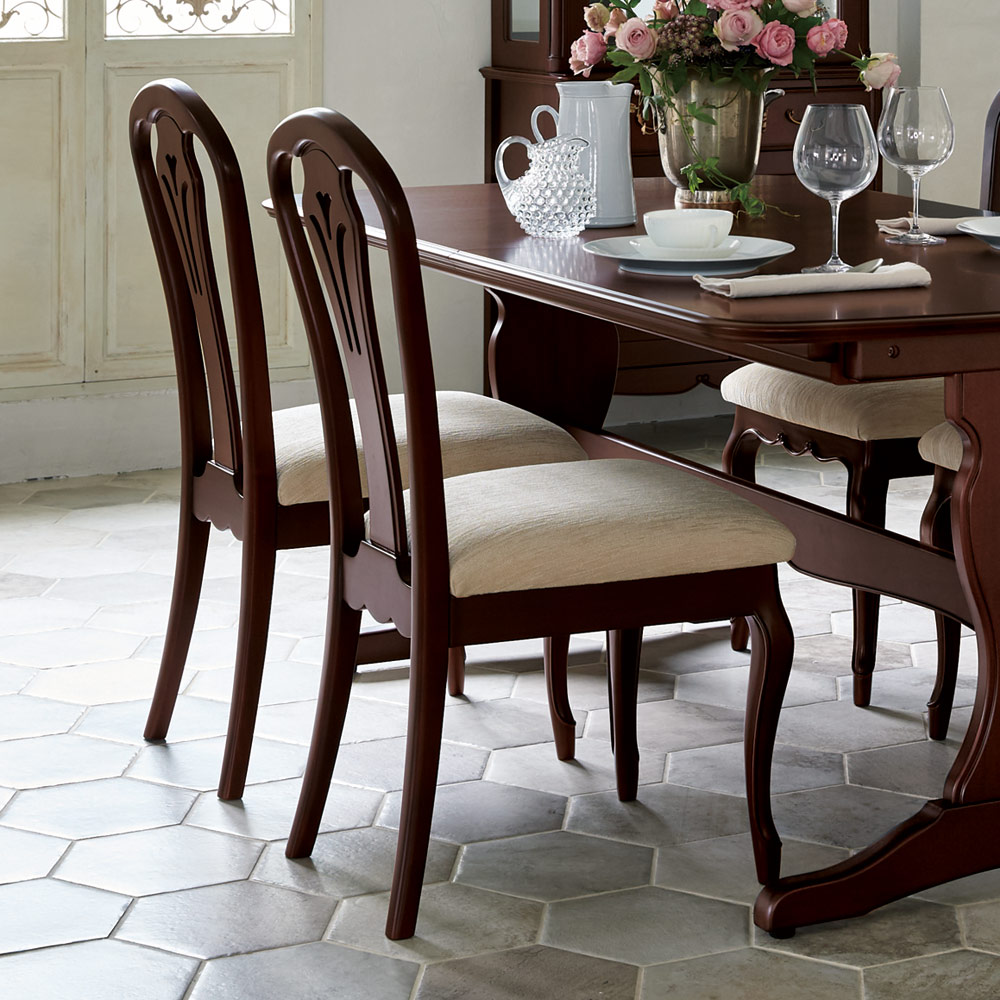 クラシック ダークブラウン レザー椅子 クラシックスタイル ダークブラウン レザー椅子 【公式通販】