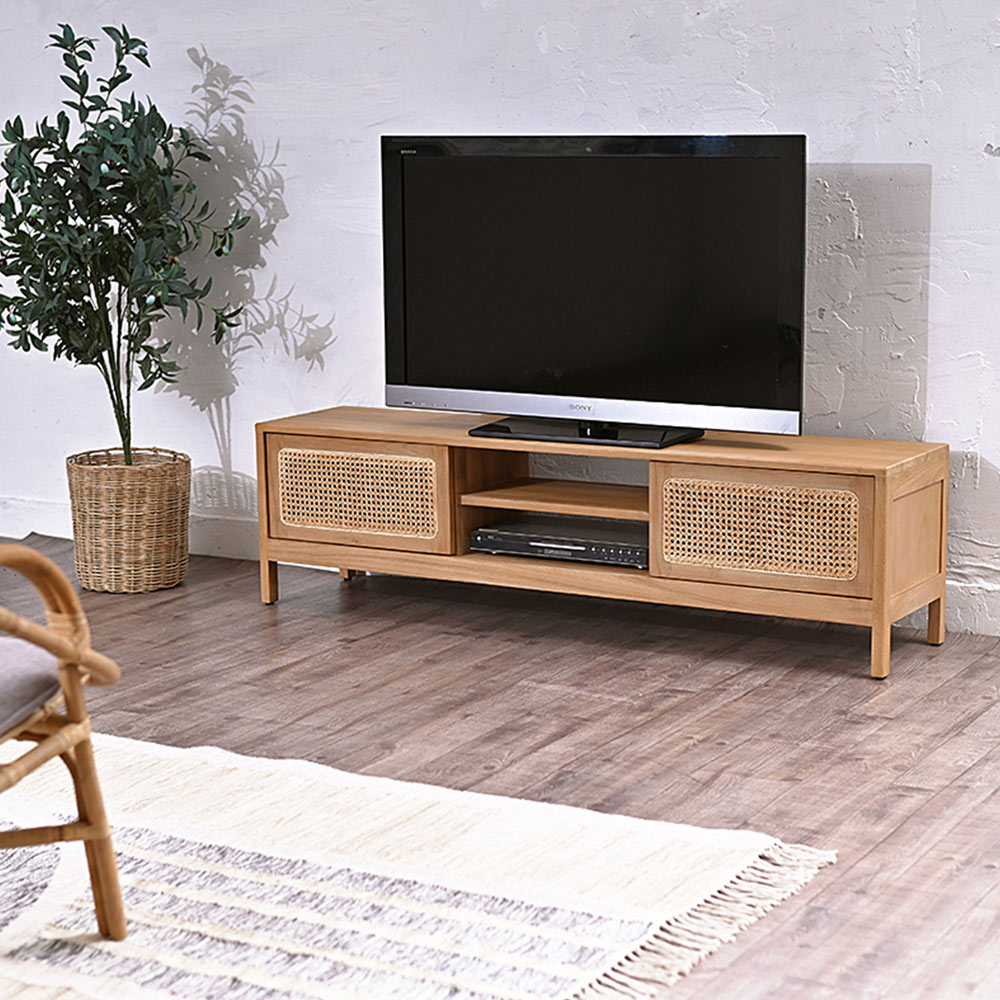 1台限定！直ぐ発送！】テレビボード150 オーク色 木脚 北欧風 無垢材