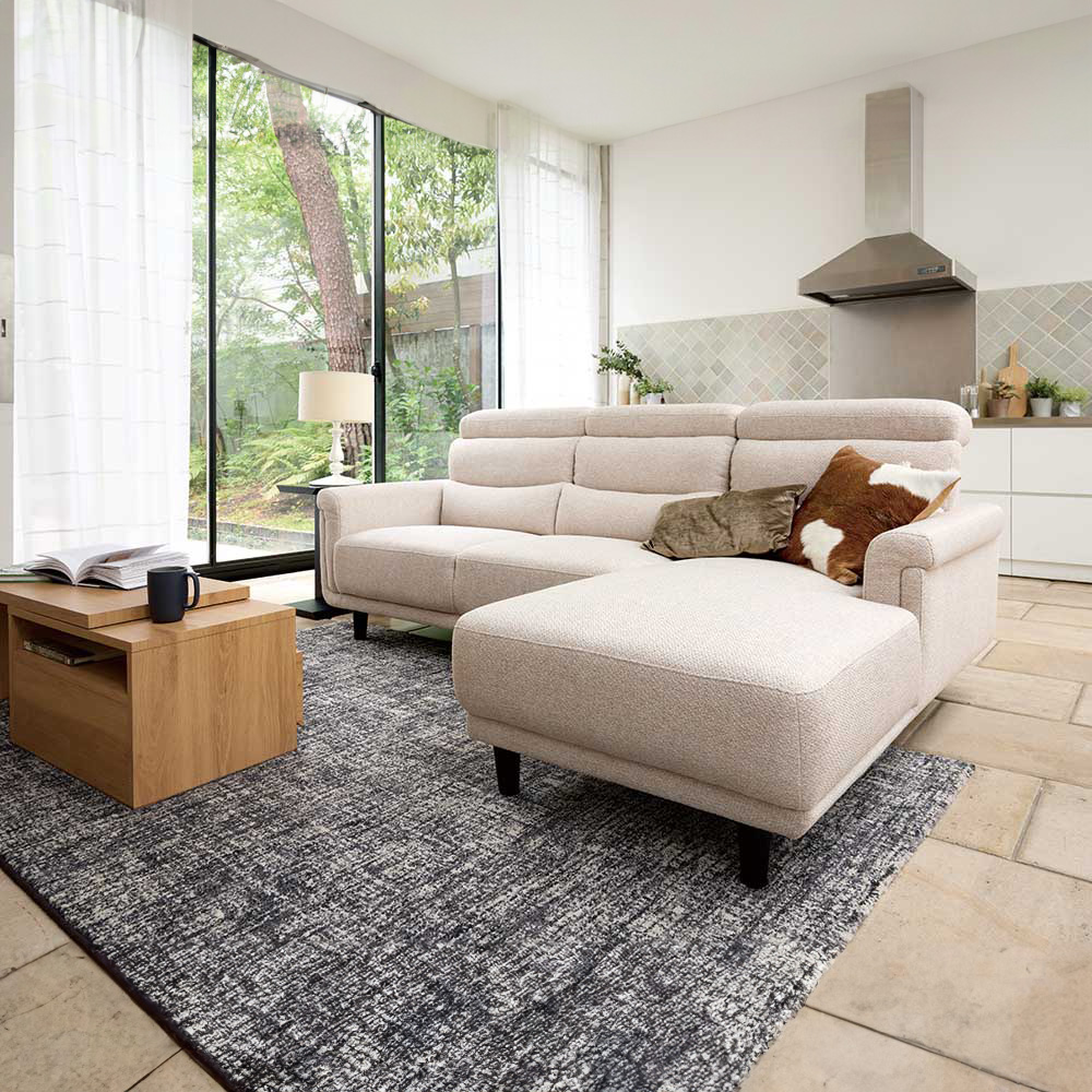 新品♪北欧風♪ゆったり５２ｃｍの座面奥行き♪ロースタイル３Pソファ！ 新品♪北欧風♪ゆったり52cmの座面奥行き♪ロースタイル3P