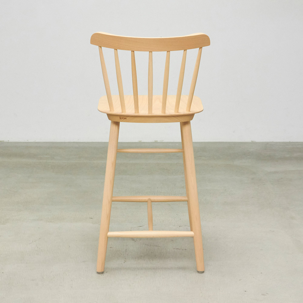 TON トン ウィンザーチェア カウンターチェア 天然木 北欧風 ハイチェア