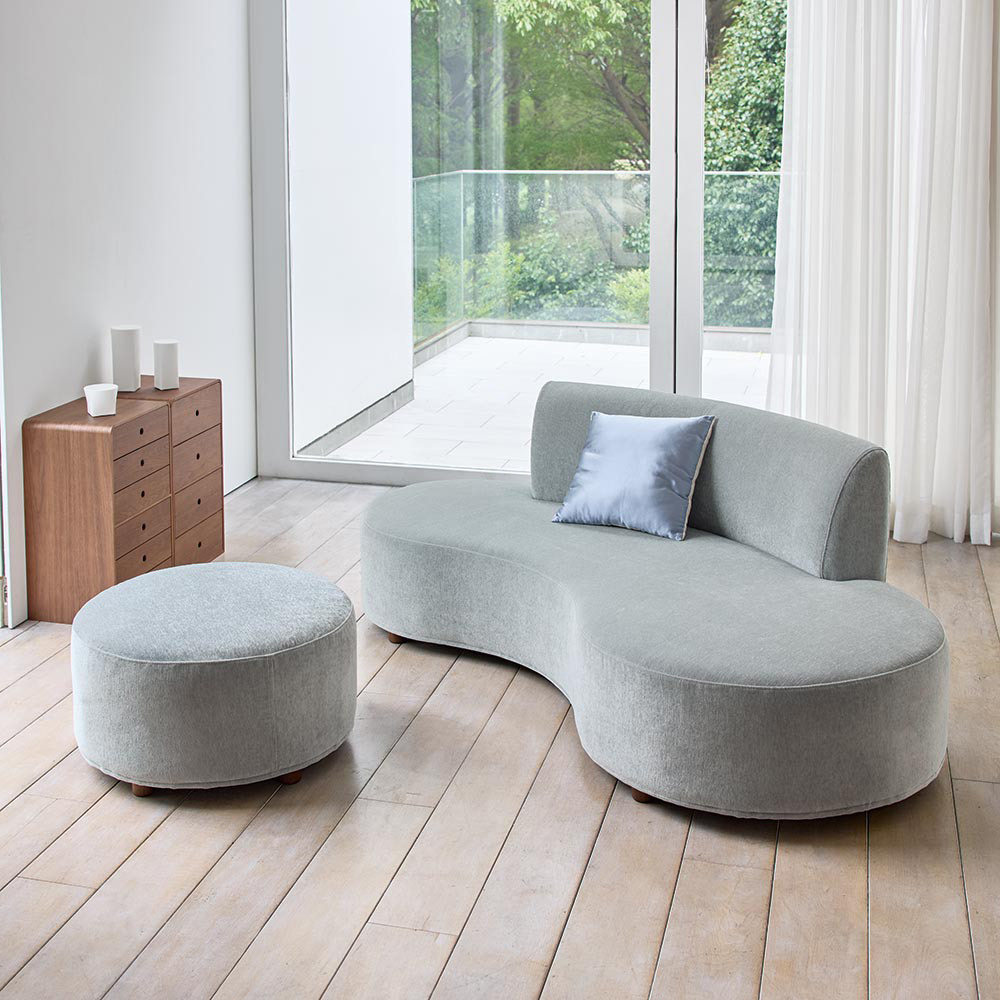 Moule/ムール フリースタイル カバーリングソファ 座って左ラウンド【日本製】 ファブリックソファ ソファ H70801