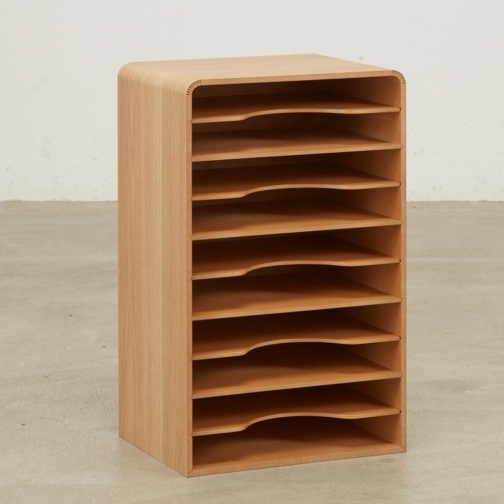 Tiroirs/ティロワール 曲げ木のリビング収納 10段トレーチェスト リビング リビング収納 H70806