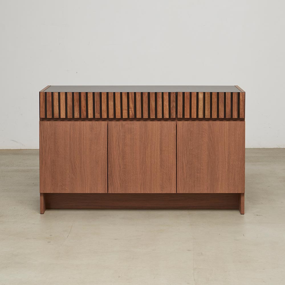 ウッドスリット シリーズ サイドボード 幅120cm キャビネット リビングボード リビング収納 H71409