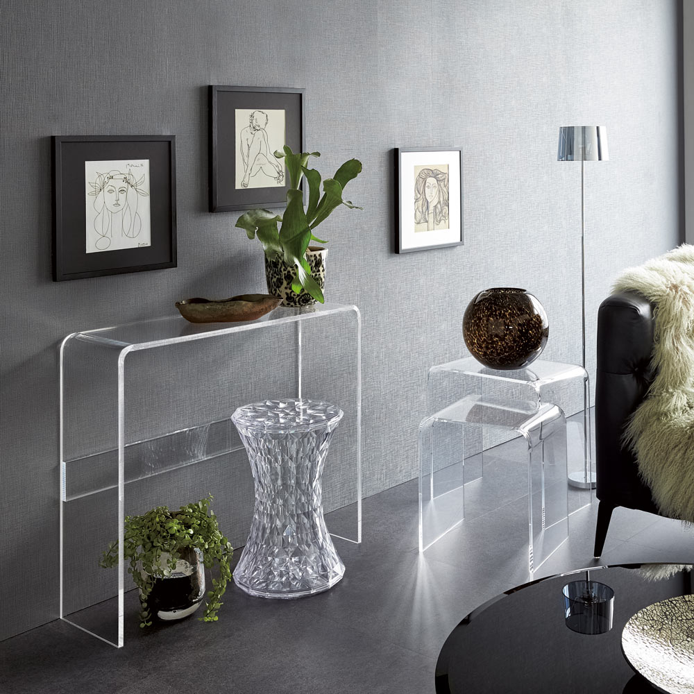 Gel/ジェル アクリルネストテーブル 3台セット ディノスANAmall店