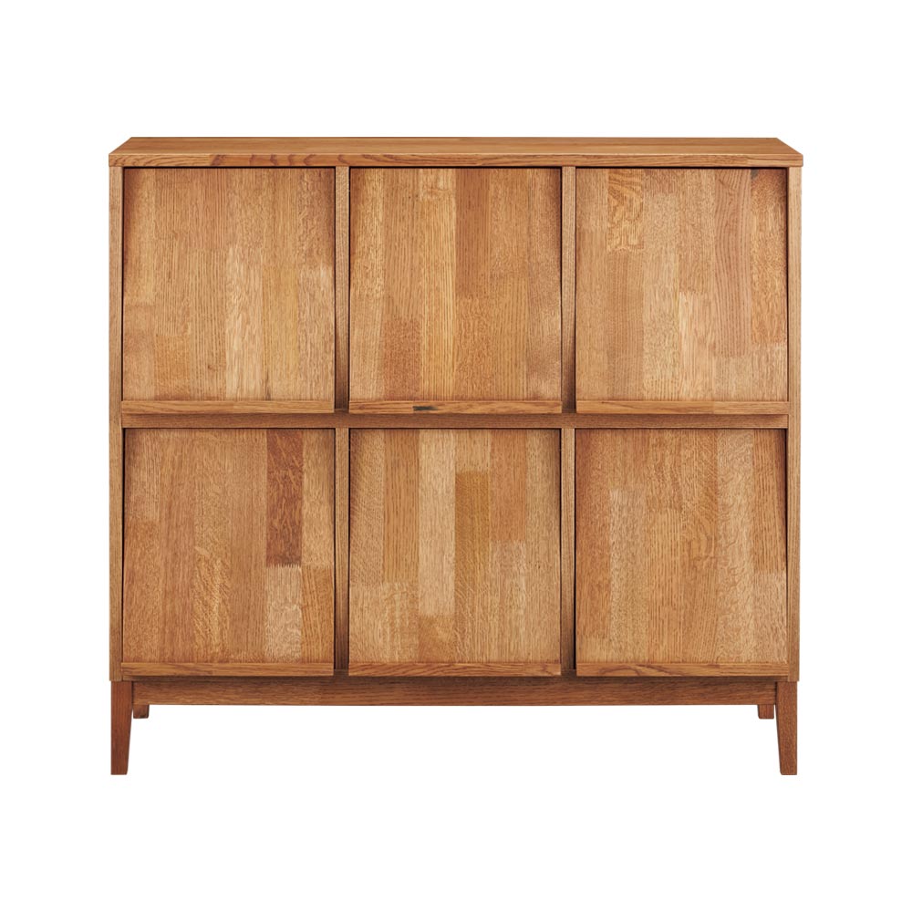 Oaky オーキィシリーズ マガレコキャビネット キャビネット リビングボード リビング収納 H72007