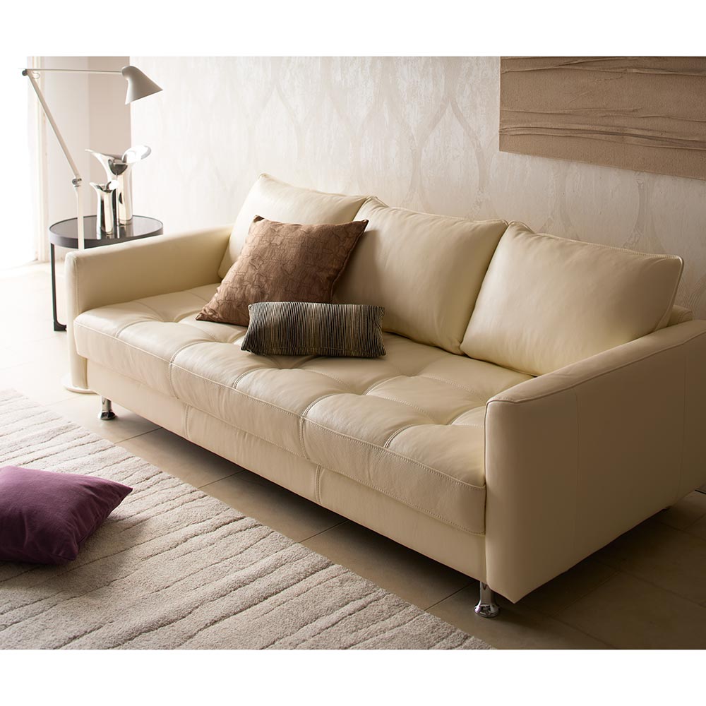 送料込み】karup ソファベッド ブラウン 木製 北欧 カーラップ3人掛け