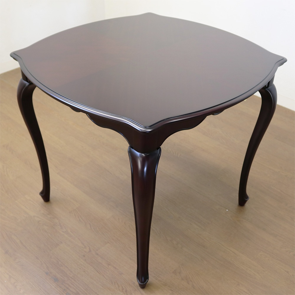 エレガントクラシックダイニングテーブル 85×85cm カフェテーブル テーブル H72375