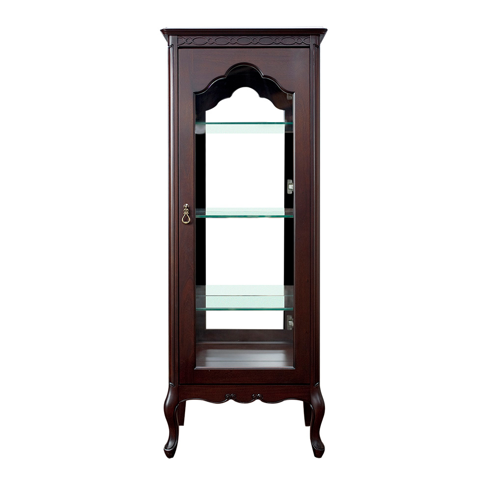 エレガントクラシックシリーズ キュリオケース 幅55cm コレクションケース ディスプレイラック 飾り棚 本棚 ラック シェルフ H72376