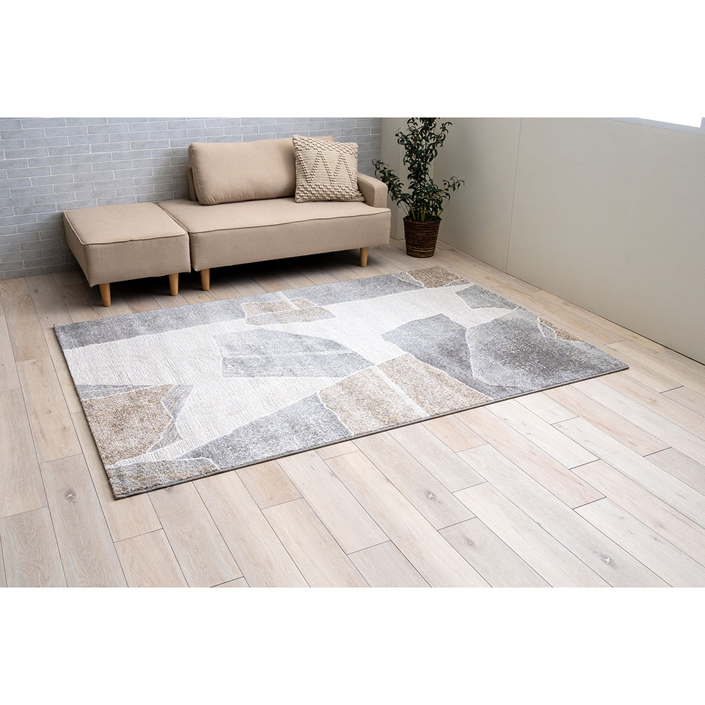 新品　ラグ、カーペット　ベルギー製　ノマドタイル ≪160×160cm 変形≫ベルギー製ラグ ベリラ ディノスANAmall店