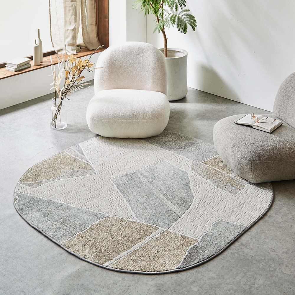 ≪160×230cm 変形≫ベルギー製ラグ ベリラ ディノスANAmall店