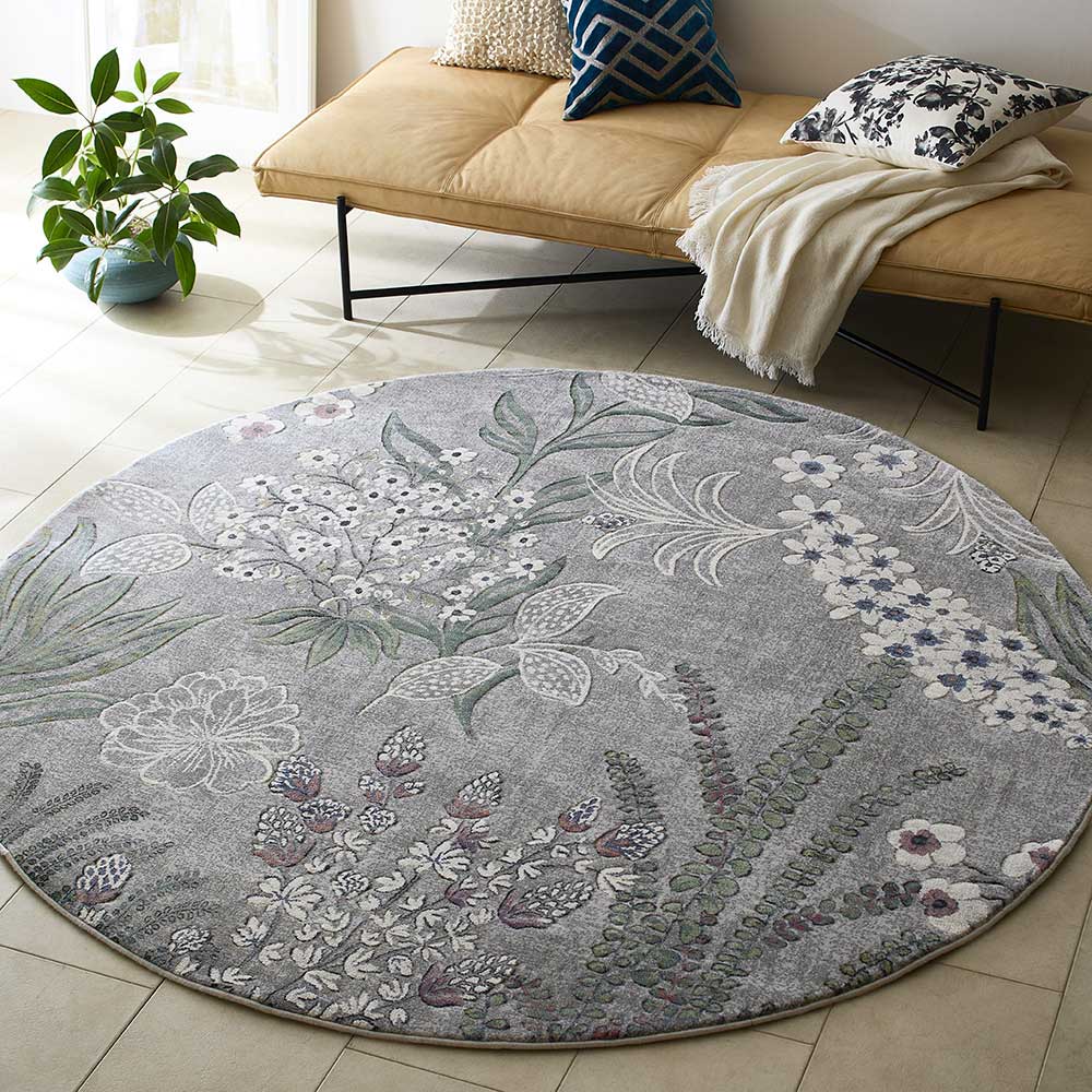 ≪200cm≫Floravera/フロラベラ ウィルトン織ラグ 円形 円形ラグ カーペット ラグ マット H73019