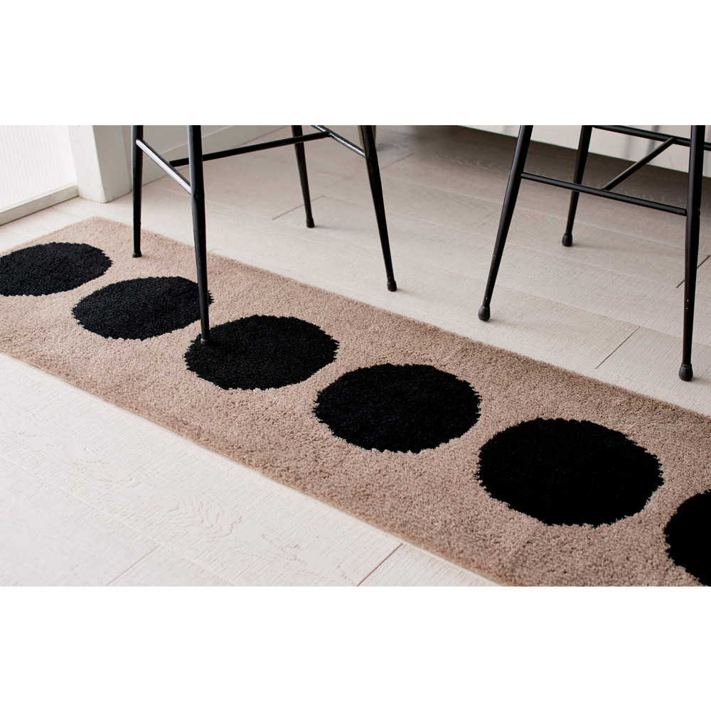 ≪約50cm×210cm≫抗菌防臭加工ドット柄 キッチンマット キッチンマット カーペット ラグ マット H73210