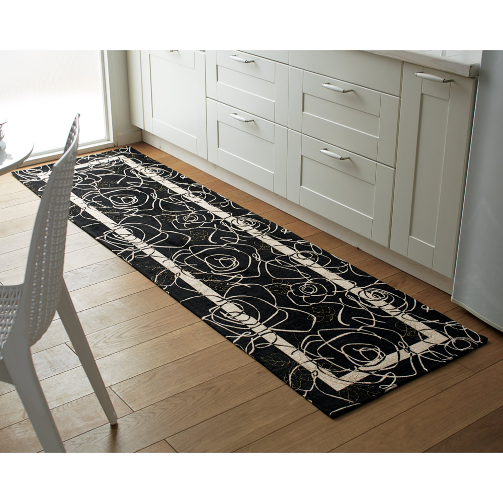 ≪約80×180cm≫ イタリア製 Camelia/カメリア ゴブラン織マット約80×180・240cm(2サイズ) キッチンマット カーペット ラグ マット H73234