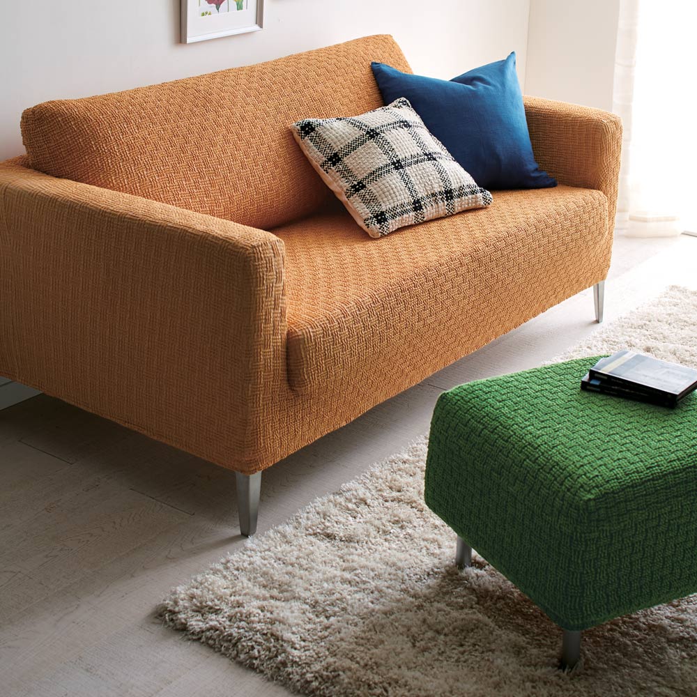 ≪2人掛・アーム付き≫ スペイン製ソファカバー ［ティナ］ 人掛けソファーカバー ソファーカバー H73305