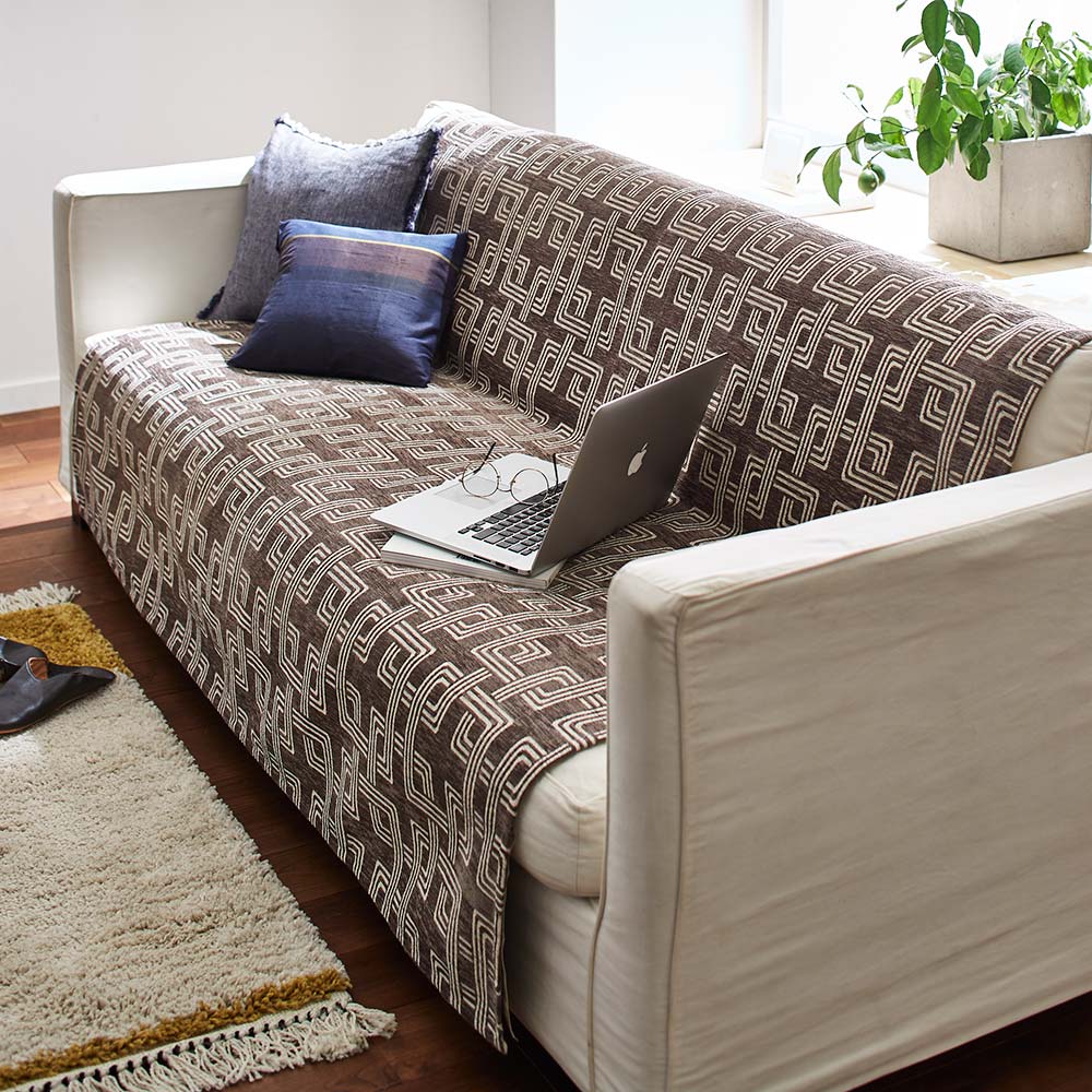 ≪約53×175cm（1人掛対応）≫ イタリア製マルチクロス［リタ］ ソファカバー ソファーカバー H73401