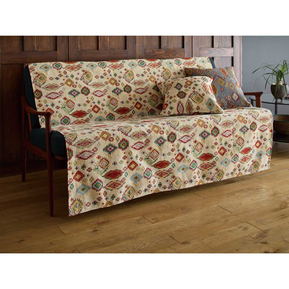 ≪約155cm×175cm≫ジャカード織シリーズ Carmen/カルメン マルチクロス ソファーカバー H73417