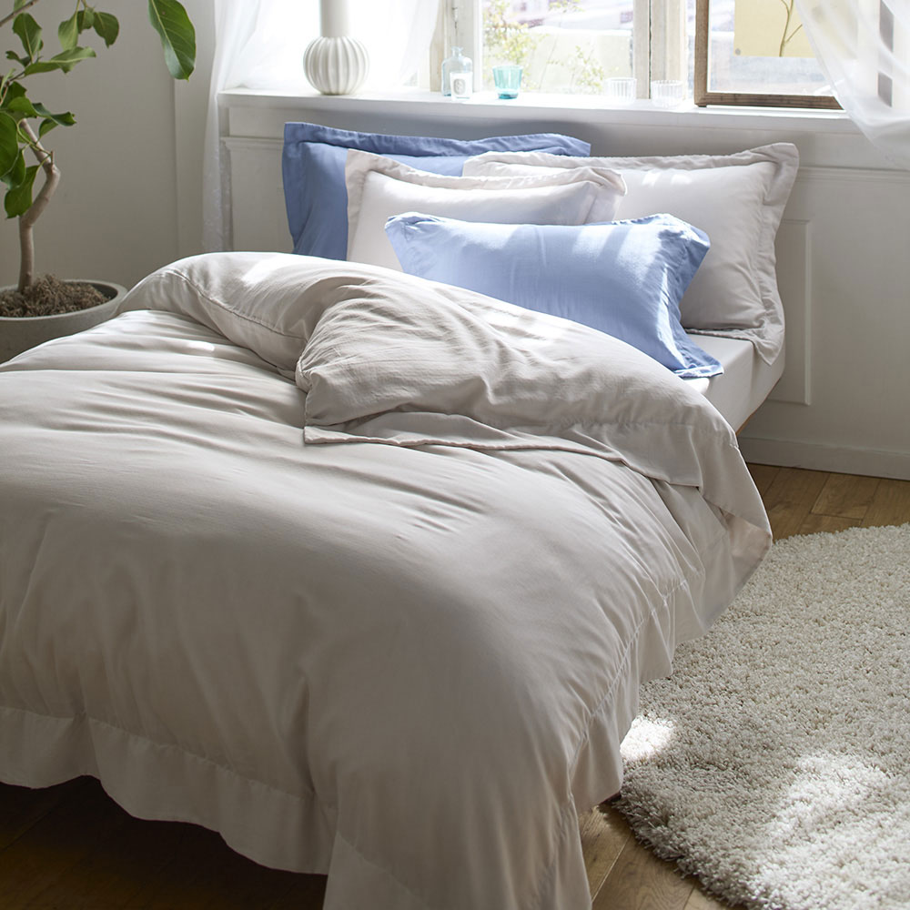 ≪クィーンロング 約210cm×210cm≫さらふわ二重ガーゼカバーリング 掛けカバー 掛け布団カバー 布団カバー シーツ H73606