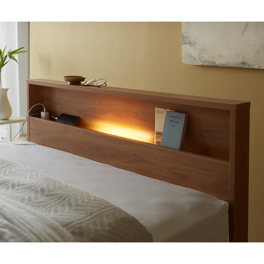 ≪セミダブル≫France Bed/フランス ベッド LED照明マットレス付 ≪セミダブル≫France Bed/フランス ベッド LED照明マットレス付