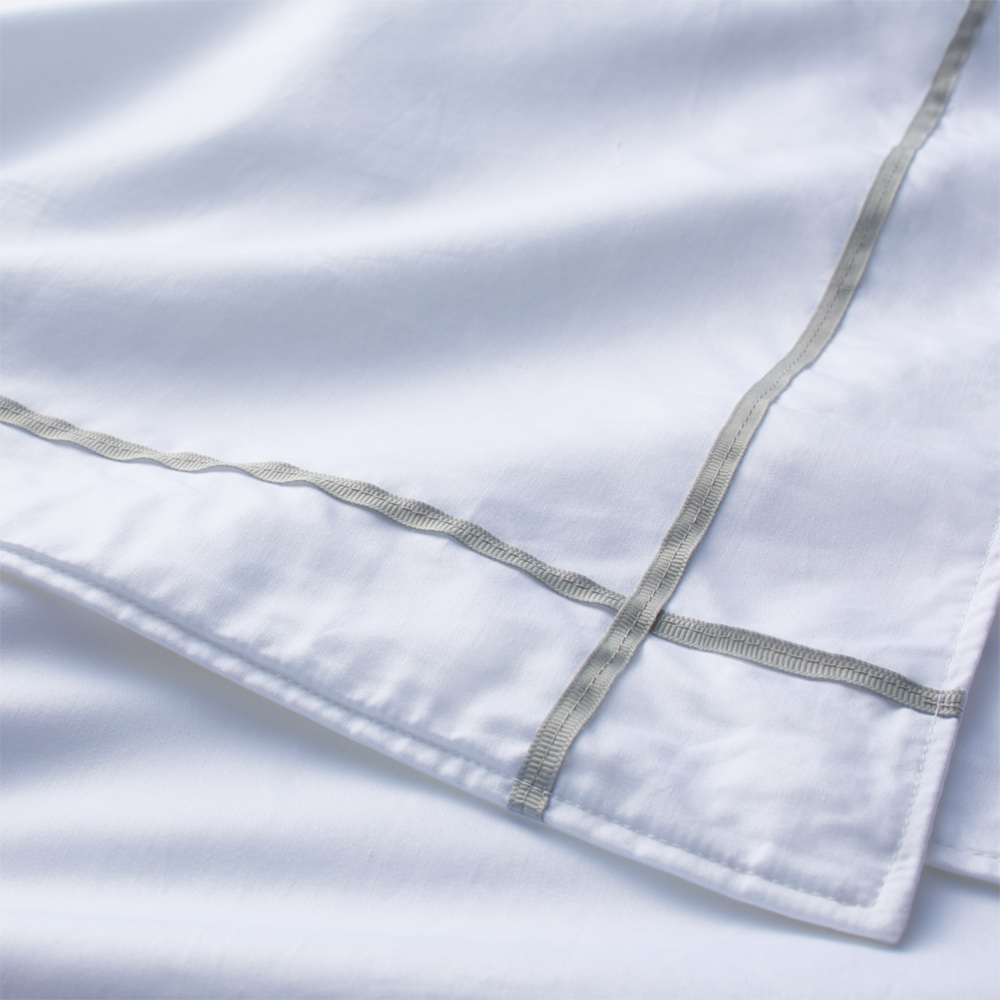 ≪クイーンロング≫ ホテル仕様超長綿サテンカバーリング Ciel/シエル 掛けカバー 掛け布団カバー 布団カバー シーツ H73812