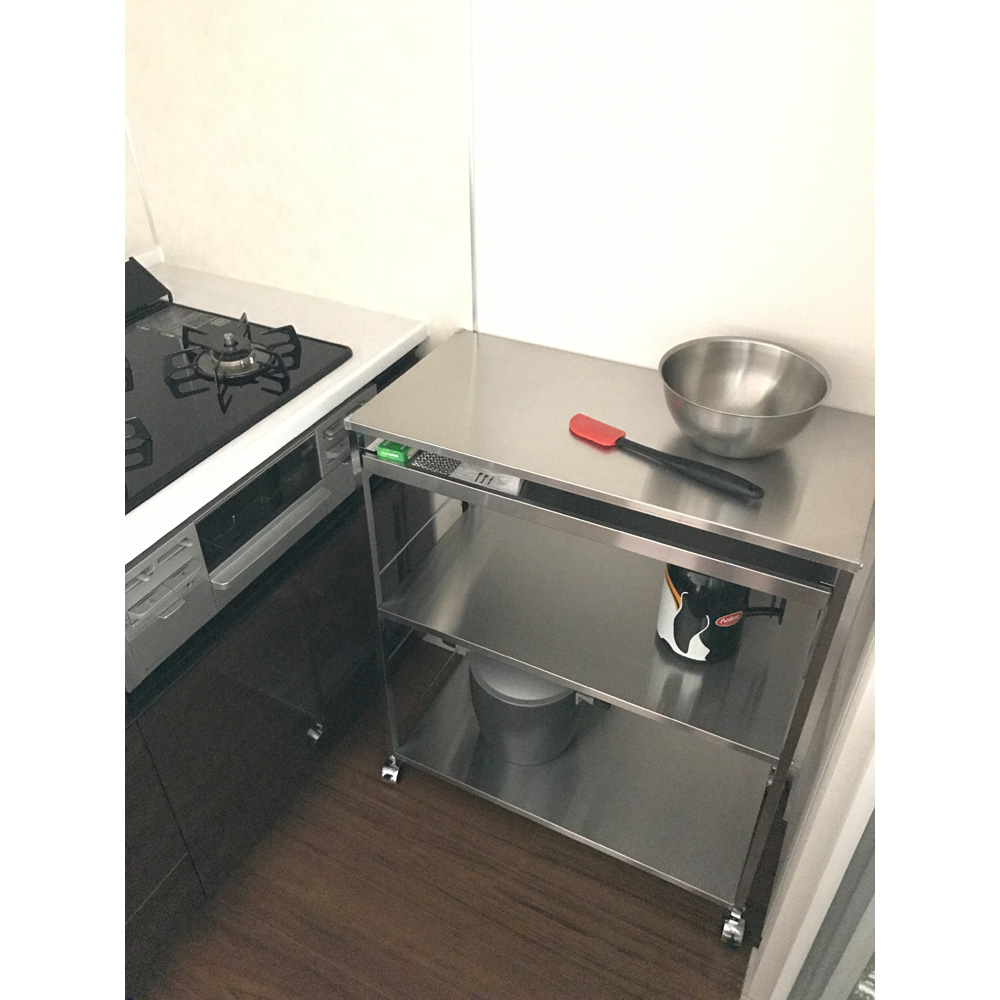 ステンレス作業台ワゴン 引き出し1杯タイプ 幅50cm ディノス ステンレス作業台ワゴン 引き出し1杯タイプ 幅50cm ディノス