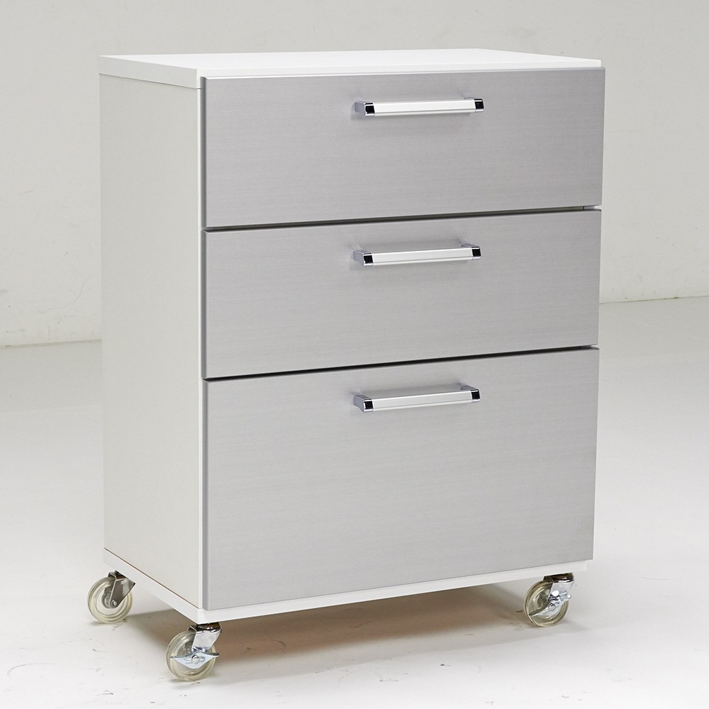 Fredo(フレド) ランドリーチェスト 幅60cm・3段(高さ79.5cm) 洗面所収納 隙間収納 トイレ 洗面所 ランドリー収納 H74734