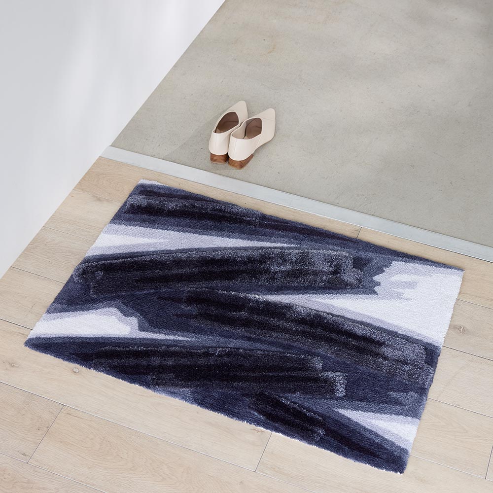 M+home/エムプラスホーム レイヤードマット 玄関マット 約60cm×120cm 玄関マット カーペット ラグ マット H75012