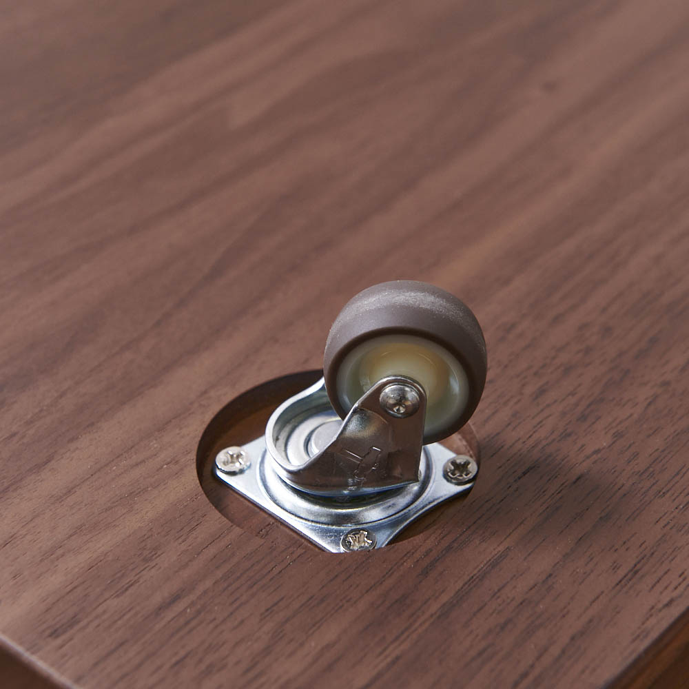 dinos 木製プランターベース キャスター付き 2個 無垢材のキャスター