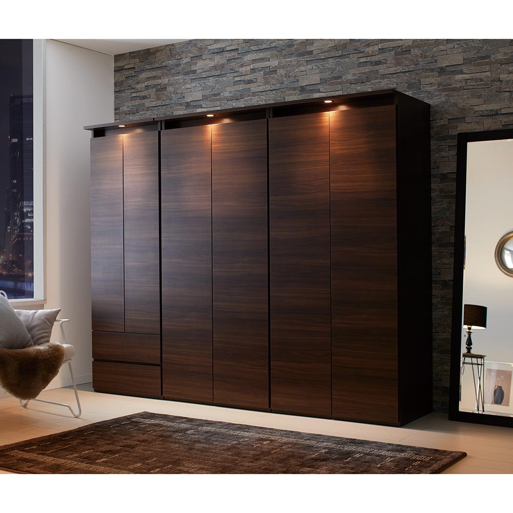 クラーレンLEDクローゼット 棚タイプ 幅60.5cm ワードローブ クローゼット 衣類収納 H75901