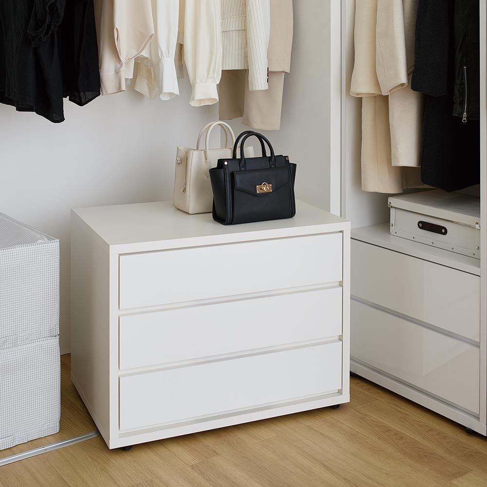 クローゼットチェスト 4段 幅75cm 奥行50cm 押入れ クローゼット収納 衣類収納 H75930