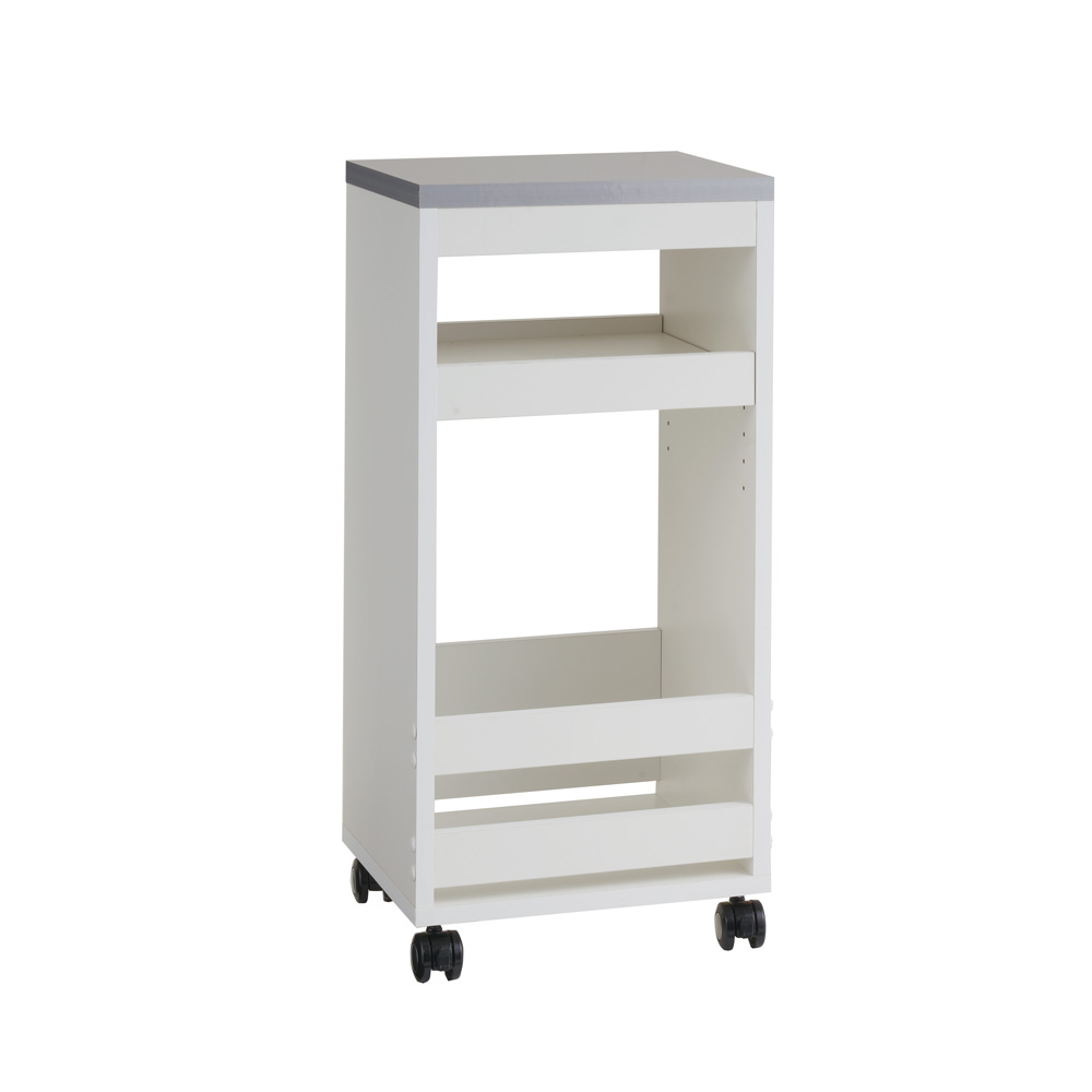 Rocoroco/ロコロコ 買い置きが溜められる頑丈ワゴン 幅40cm キッチン 収納カート キッチン収納 H76603