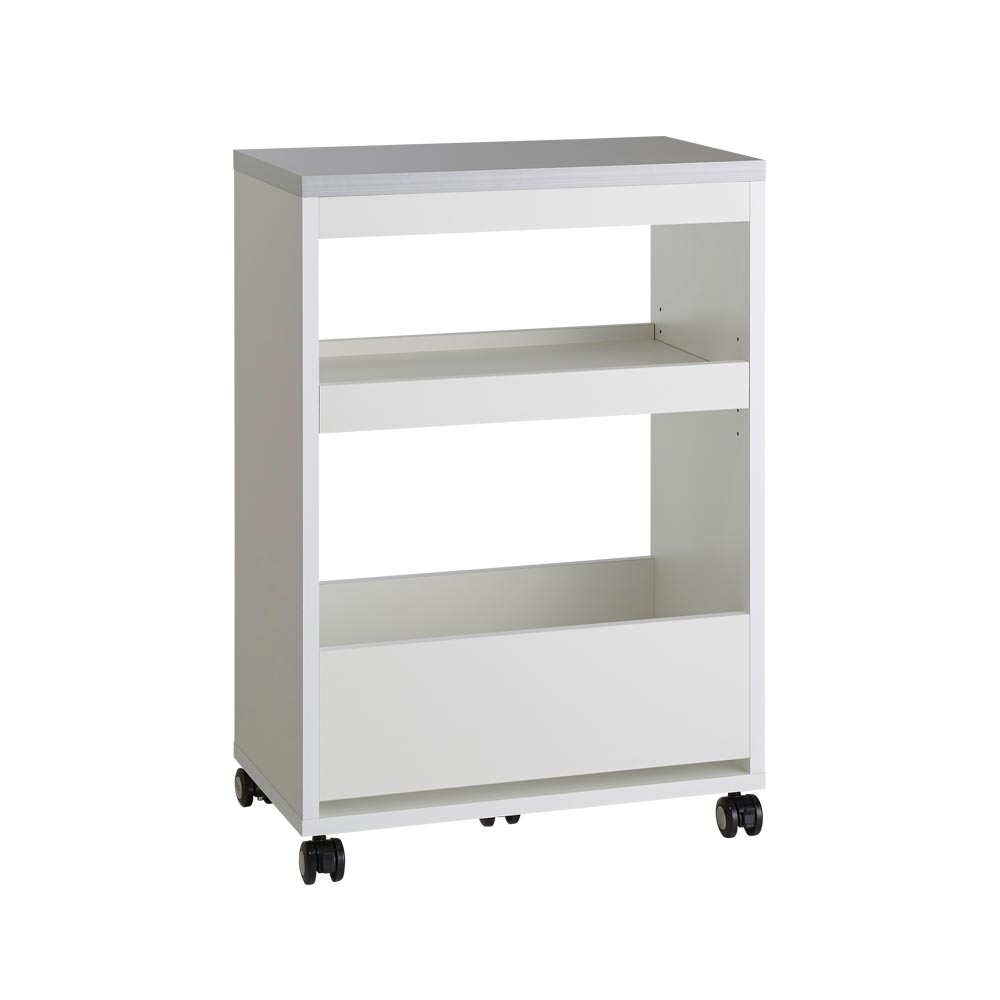 Rocoroco/ロコロコ 買い置きが溜められる頑丈ワゴン 幅60cm キッチン 収納カート キッチン収納 H76604