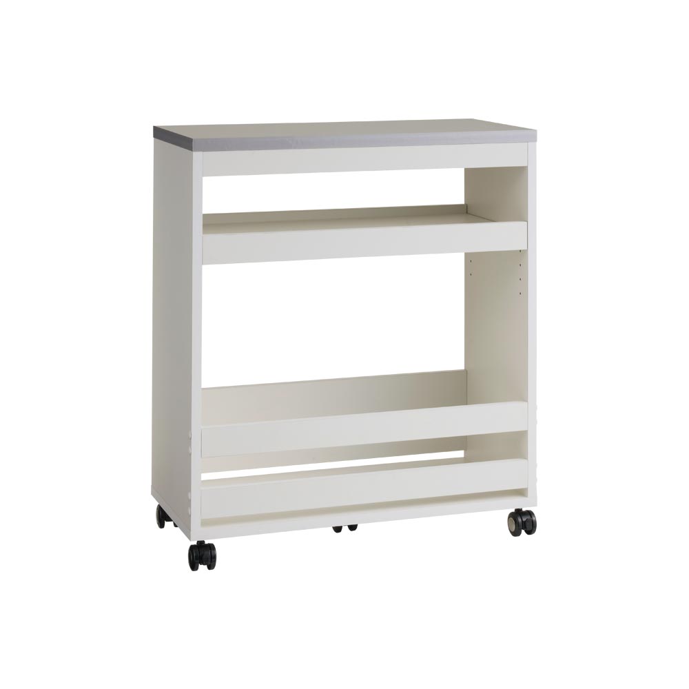 Rocoroco/ロコロコ 買い置きが溜められる頑丈ワゴン 幅75cm キッチン 収納カート キッチン収納 H76605