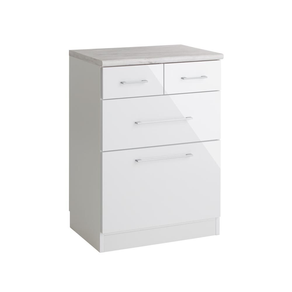 Merete/メレッテ キッチンカウンター 幅60cm 食器棚 キッチンカウンター キッチン収納 H76611