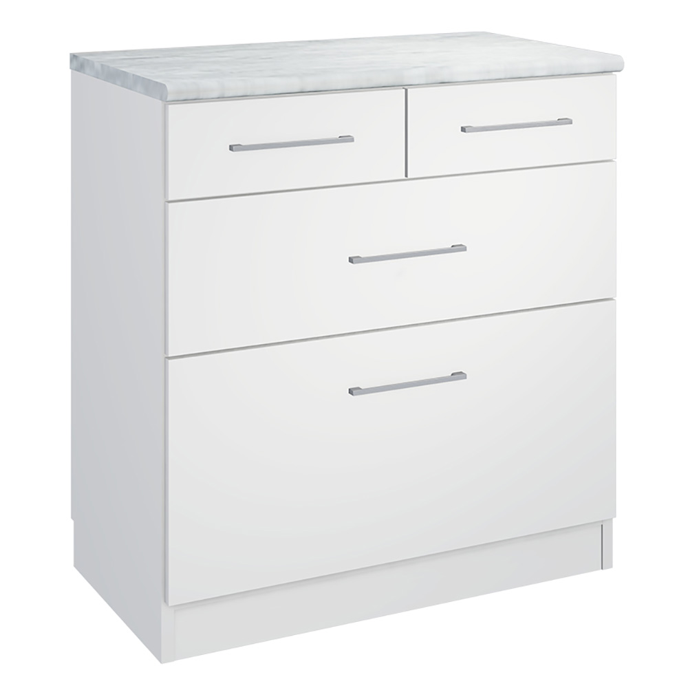 Merete/メレッテ キッチンカウンター 幅80cm 食器棚 キッチンカウンター キッチン収納 H76612