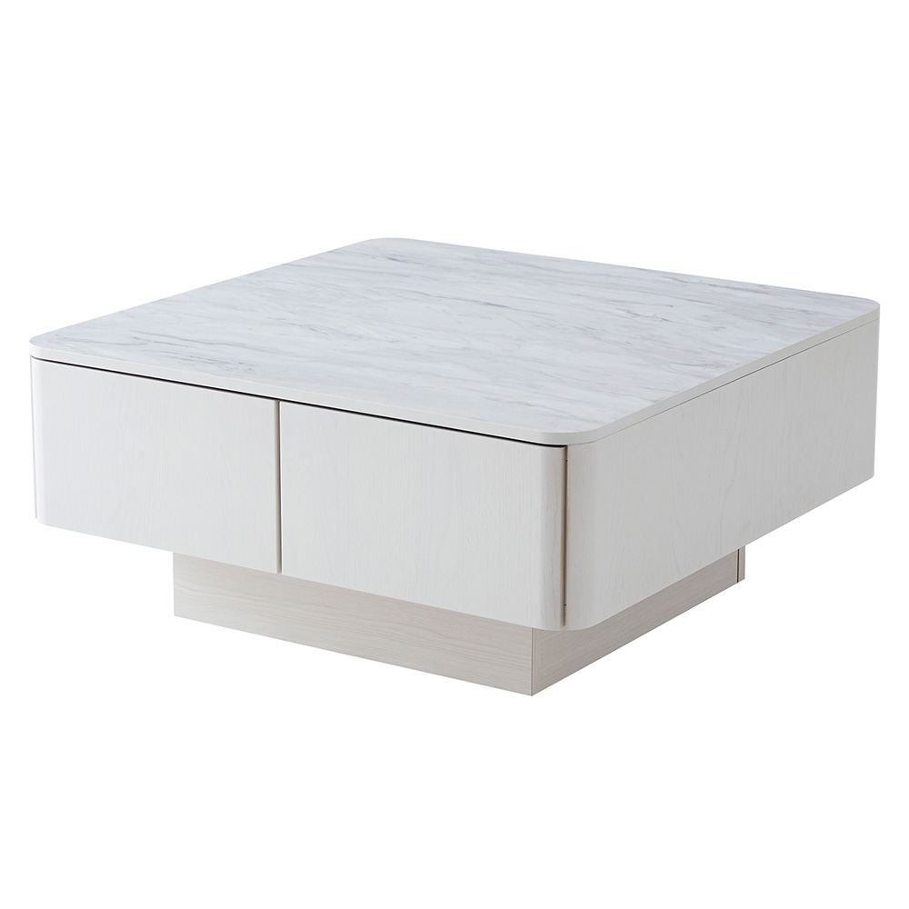 Finuras/フィヌラス 収納付き リビングテーブル 幅80cm ローテーブル センターテーブル 座卓 テーブル H76833