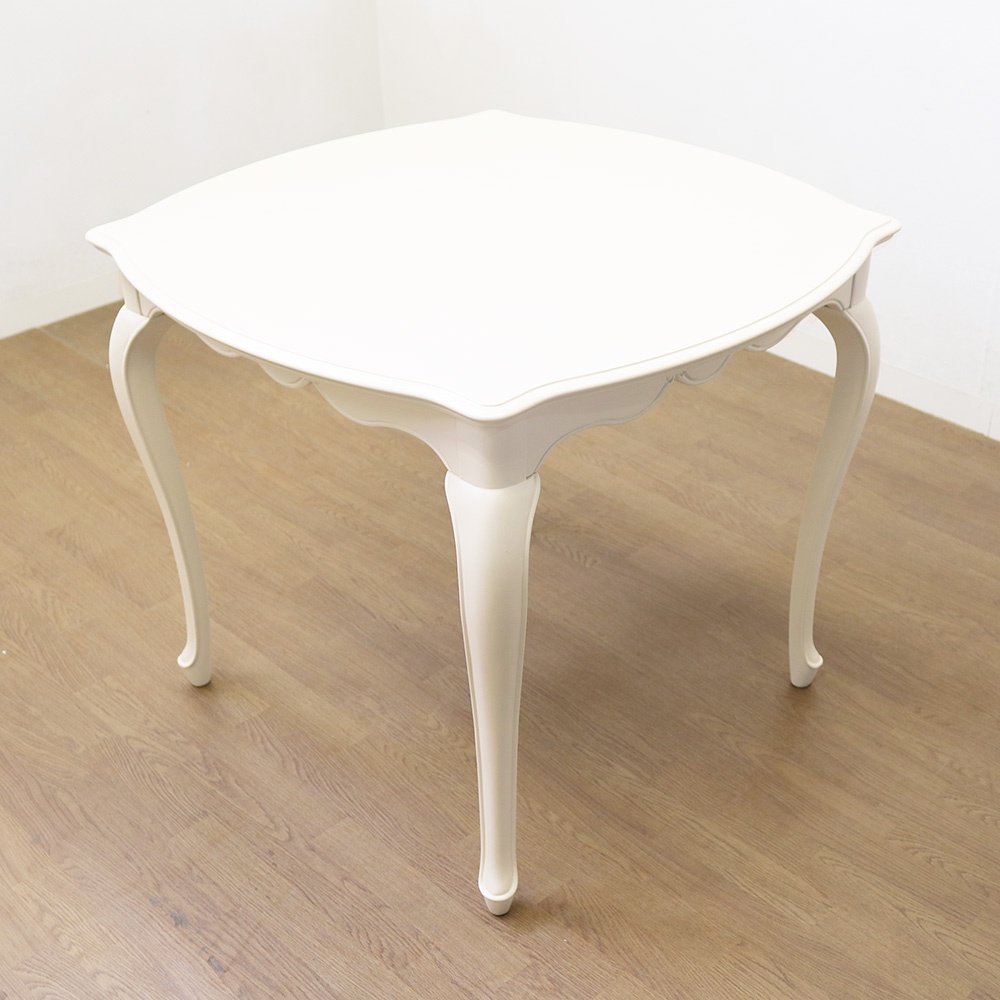 エレガントクラシックダイニングテーブル 85×85cm カフェテーブル テーブル H72375