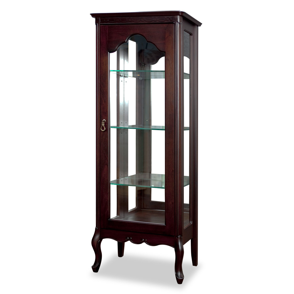 イタリア製　英国　キュリオケース　ガラスケース　飾り棚　ヴィンテージ H72376c1.jpg