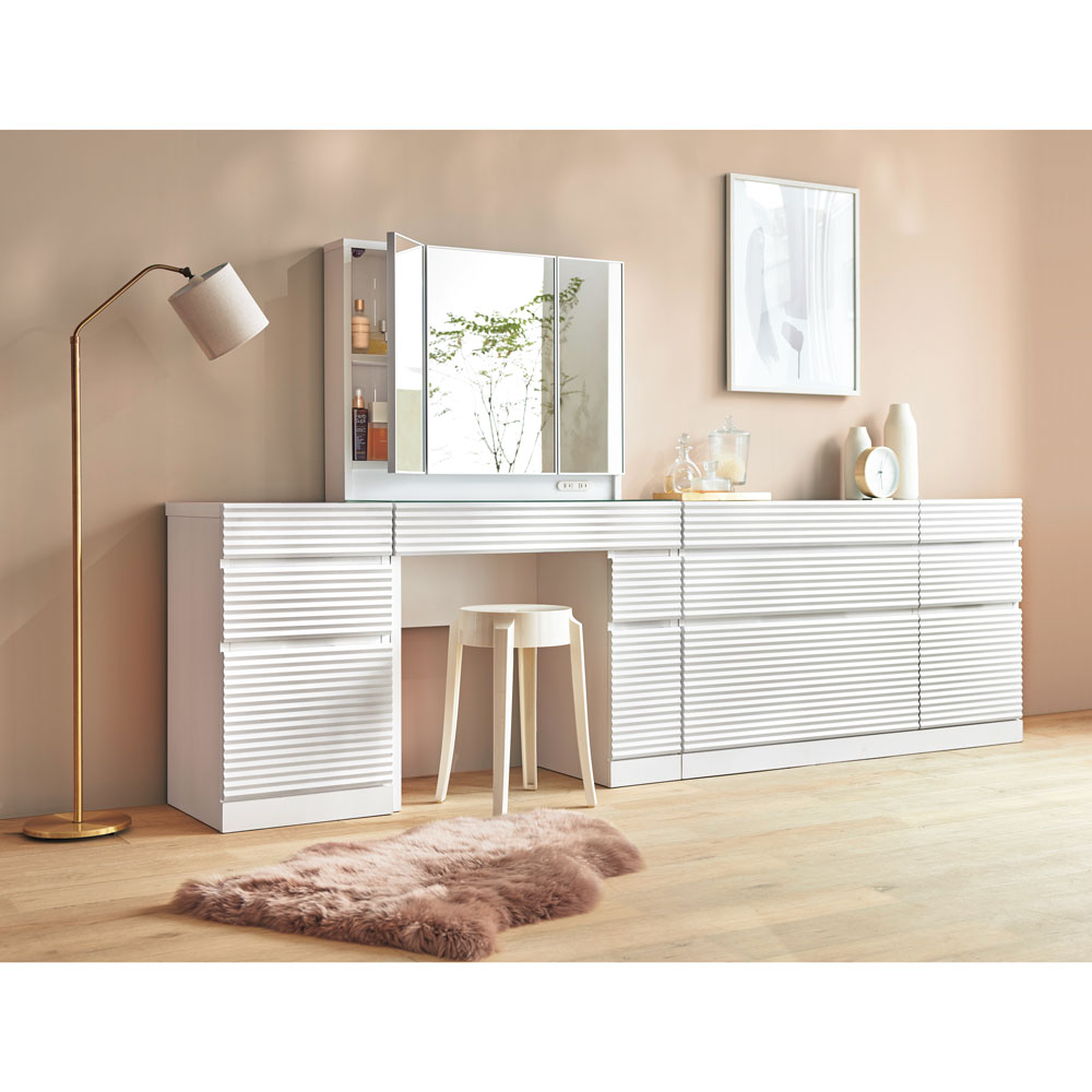 レトロ ドレッサー LEDライト付き 楽屋ドレッサーシリーズ ドレッサー 幅78.5cm