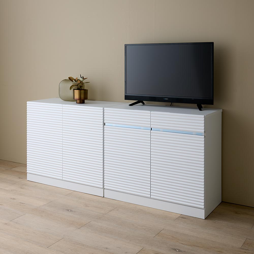 ハイタイプテレビ台 幅80cm 【Venlo Style/フェンロースタイル】 壁面収納テレビ台 テレビ台 テレビボード H72431