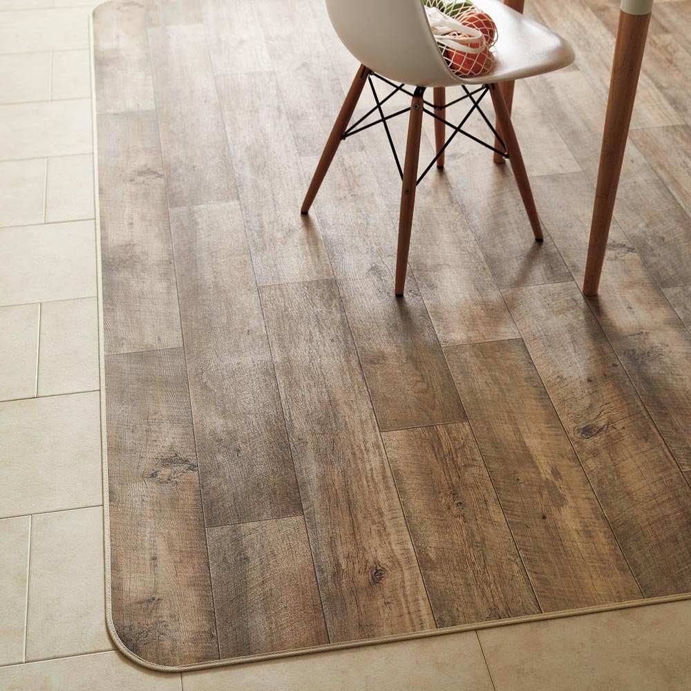 ≪約200×300cm≫ 古材フローリング調ダイニングラグ ラグ 絨毯 カーペット マット H73120