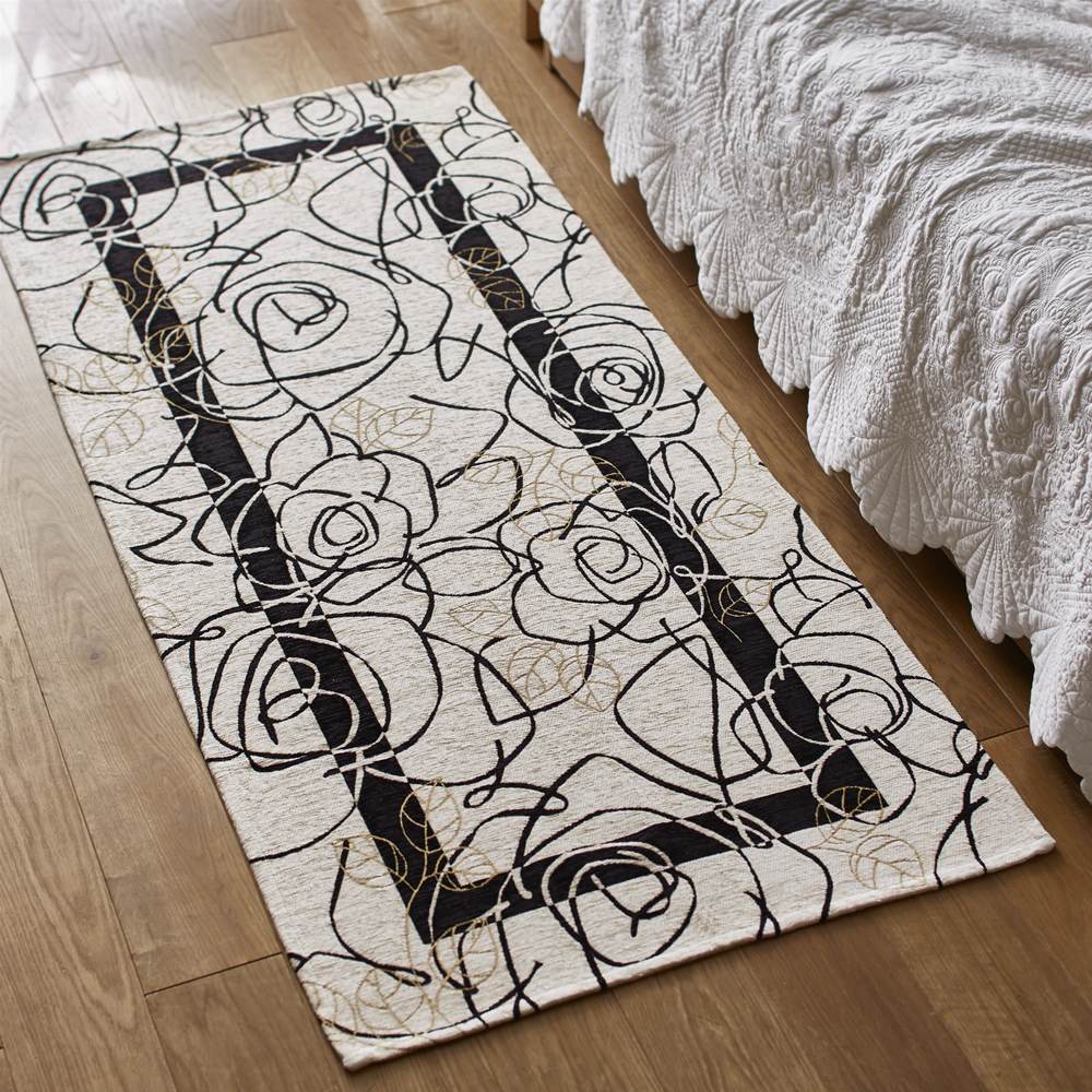 ≪約80×180cm≫ イタリア製 Camelia/カメリア ゴブラン織マット約80×180・240cm（2サイズ） キッチンマット カーペット ラグ マット H73234