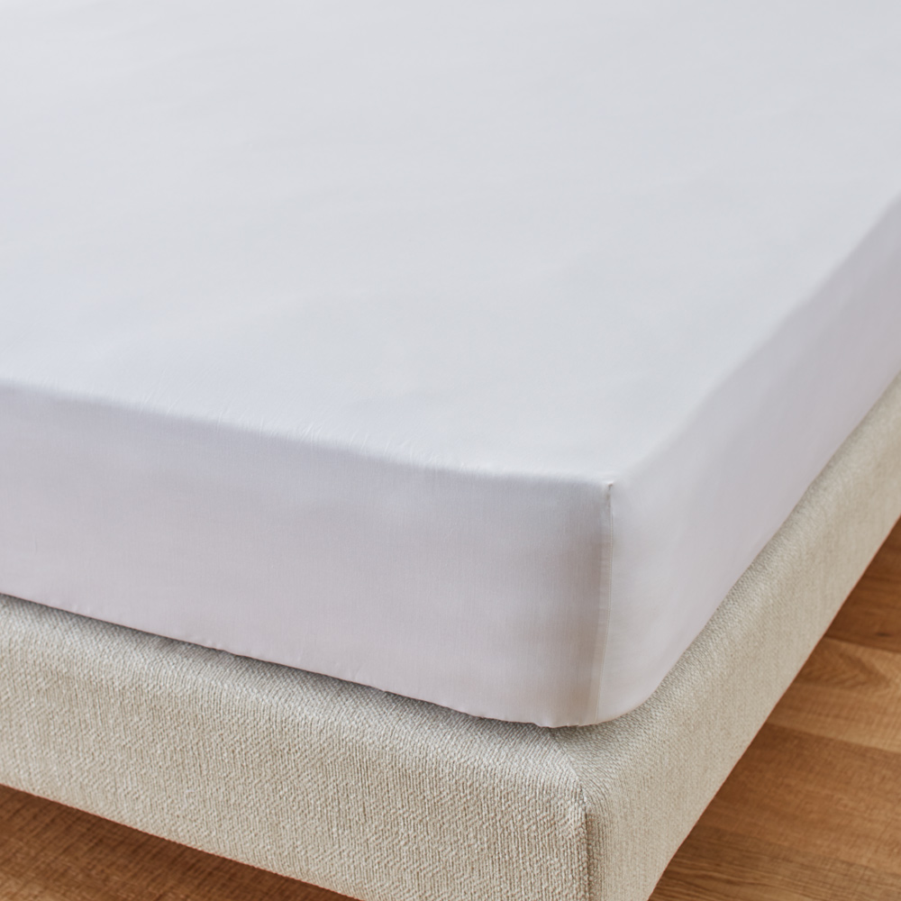 ≪シングル≫ ホテル仕様超長綿サテンカバーリング Ciel/シエル ベッドシーツ(ボックスシーツ) ベッドシーツ ボックスシーツ 布団カバー シーツ H73813