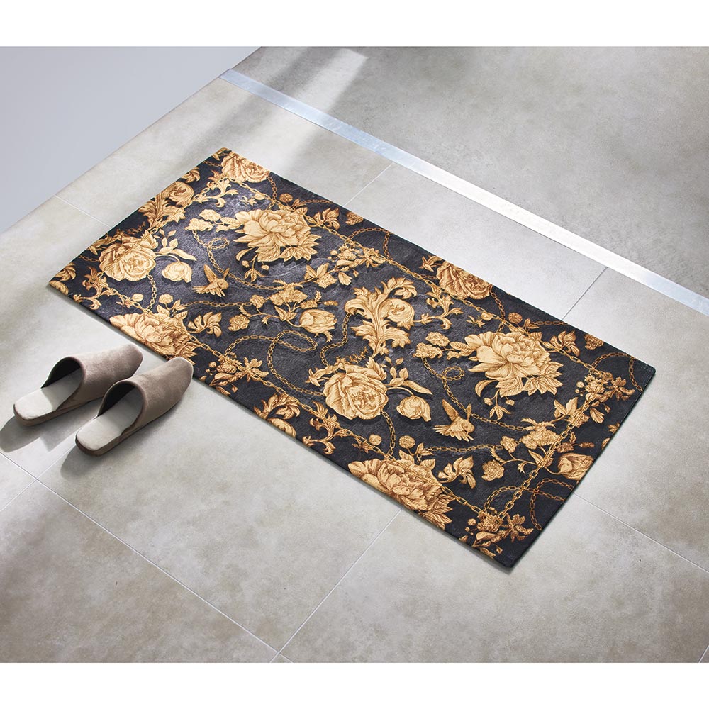 ≪58cm×120cm≫ジャカード織 イタリア製玄関マット 玄関マット カーペット ラグ マット H75106