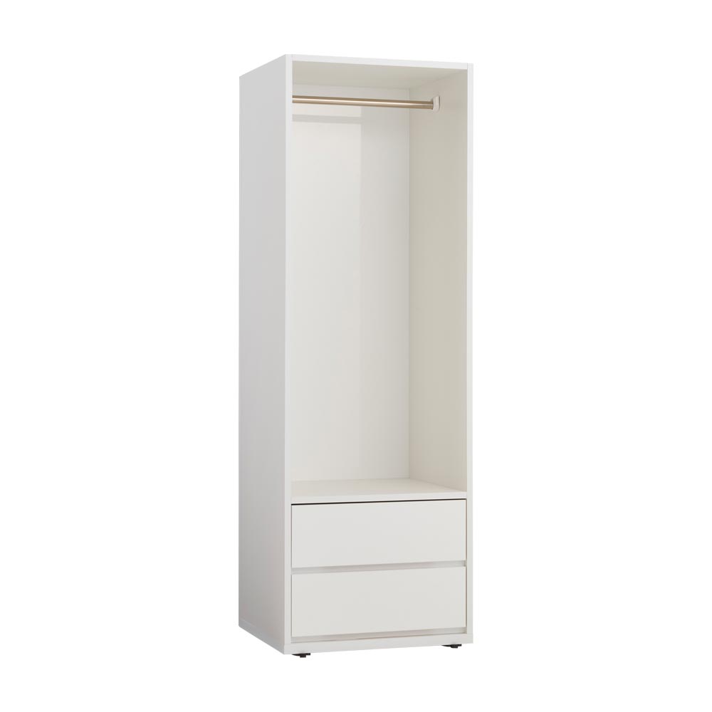 間仕切りワードローブ ハンガー引出 幅60.5cm パーテーション 間仕切り リビング収納 H75914