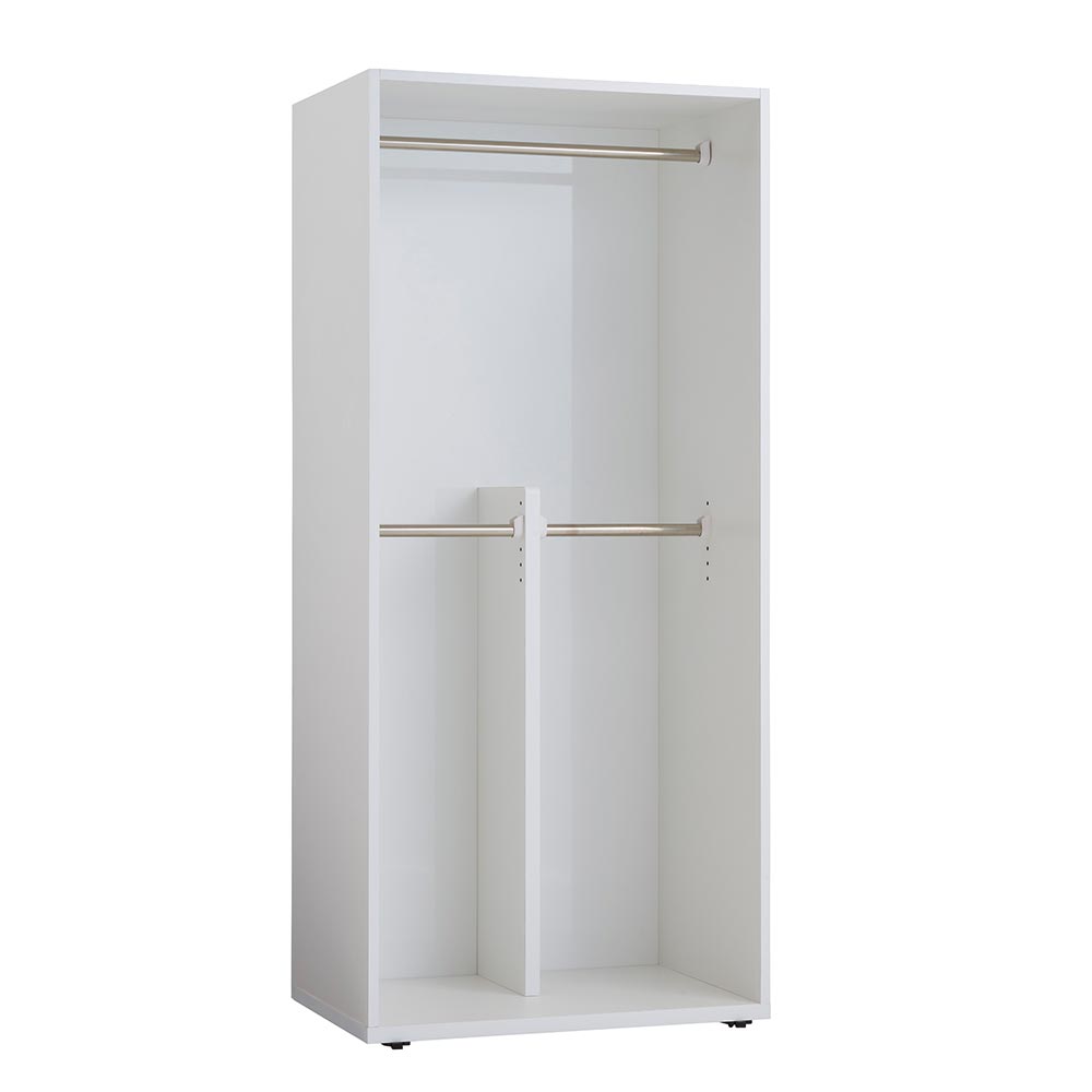 間仕切りワードローブ ハンガー2段 幅80.5cm パーテーション 間仕切り リビング収納 H75916